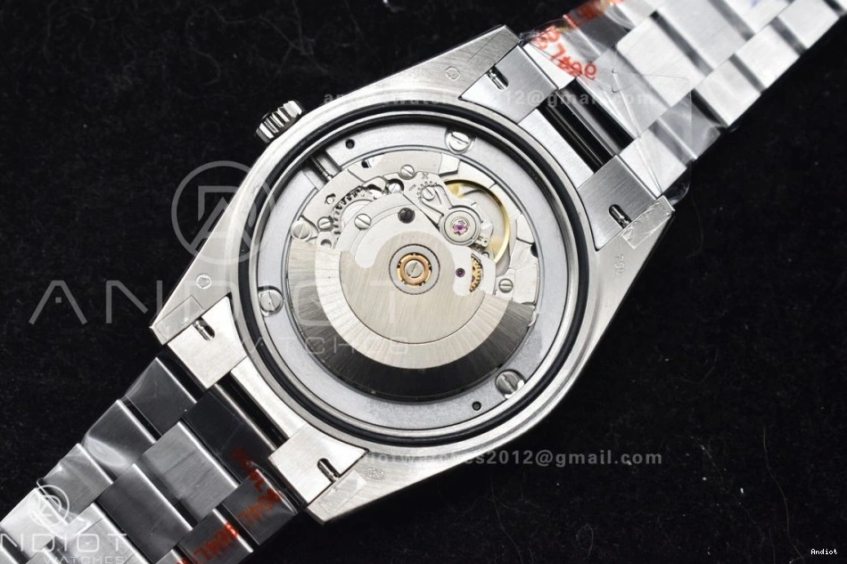 A2836 Weight Black 40 Crystal President DayDate On Gain Dial GMF Bracelet SS 1128